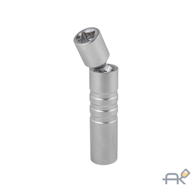 Головка свечная магнитная с шарниром 14мм 3/812гр (L-70mm).на пластиковом держателе (F-807314BM)